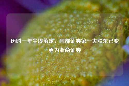 历时一年尘埃落定，国都证券第一大股东已变更为浙商证券