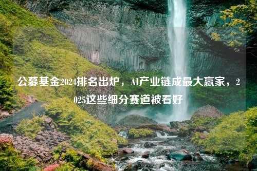 公募基金2024排名出炉，AI产业链成最大赢家，2025这些细分赛道被看好