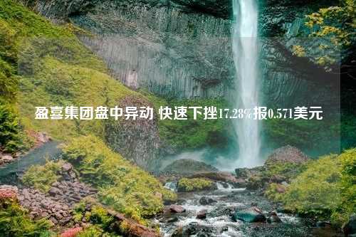 盈喜集团盘中异动 快速下挫17.28%报0.571美元