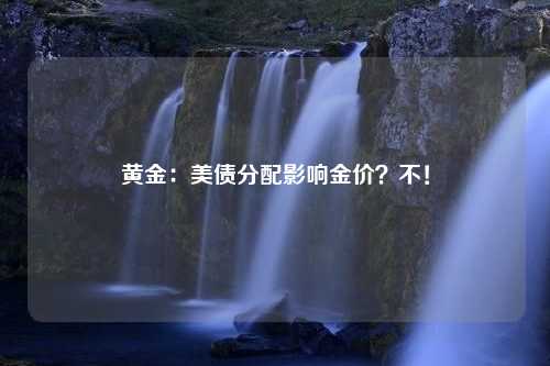 黄金：美债分配影响金价？不！