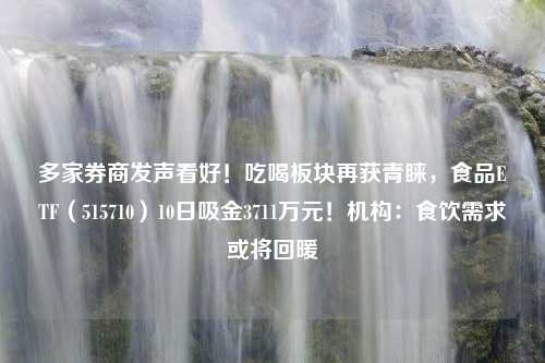 多家券商发声看好！吃喝板块再获青睐，食品ETF（515710）10日吸金3711万元！机构：食饮需求或将回暖