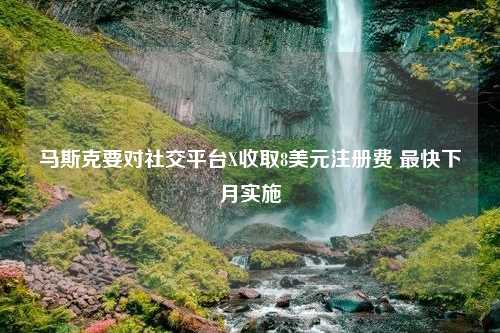 马斯克要对社交平台X收取8美元注册费 最快下月实施