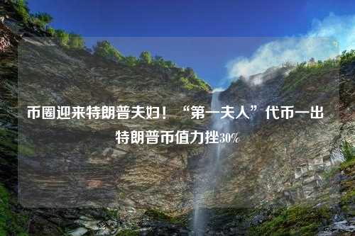 币圈迎来特朗普夫妇！“第一夫人”代币一出 特朗普币值力挫30%