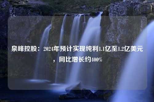 泉峰控股：2024年预计实现纯利1.1亿至1.2亿美元，同比增长约400%