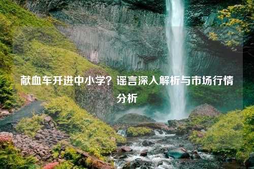 献血车开进中小学？谣言深入解析与市场行情分析