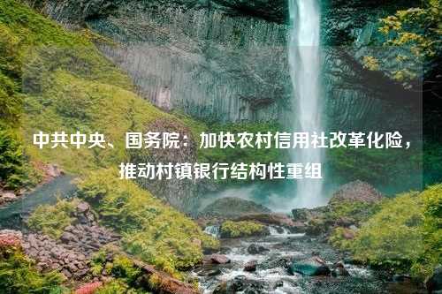 中共中央、国务院：加快农村信用社改革化险，推动村镇银行结构性重组