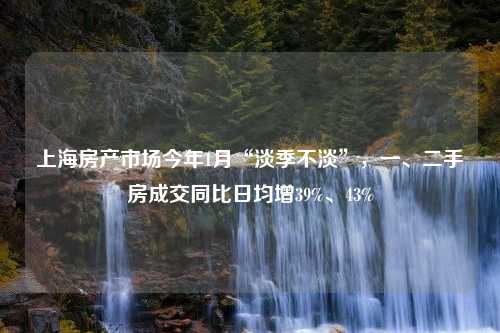 上海房产市场今年1月“淡季不淡”，一、二手房成交同比日均增39%、43%