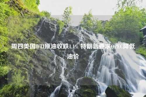 周四美国WTI原油收跌1.1% 特朗普要求OPEC降低油价