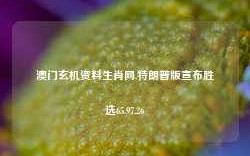 澳门玄机资料生肖网,特朗普版宣布胜选65.97.26