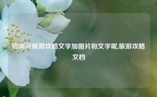 如何写旅游攻略文字加图片和文字呢,旅游攻略文档