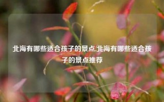 北海有哪些适合孩子的景点,北海有哪些适合孩子的景点推荐