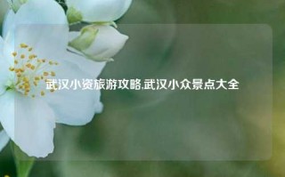 武汉小资旅游攻略,武汉小众景点大全