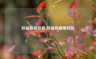 双福旅游攻略,双福有哪里好玩