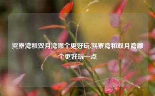 巽寮湾和双月湾哪个更好玩,巽寮湾和双月湾哪个更好玩一点