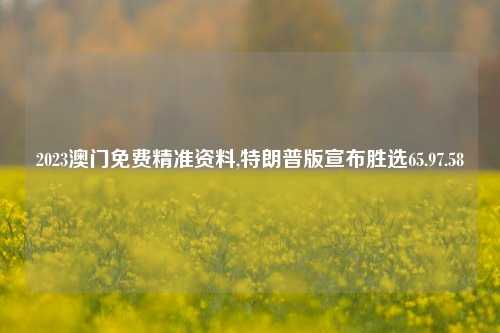 2023澳门免费精准资料,特朗普版宣布胜选65.97.58-第1张图片-旅游攻略网