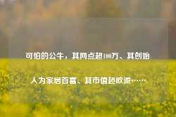 可怕的公牛，其网点超100万、其创始人为家居首富、其市值超欧派……-第1张图片-旅游攻略网