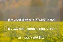 楼市成交同环比双升！龙头地产逆市表现，华发股份、招商蛇口涨逾1%，地产ETF（159707）成功收红！-第1张图片-旅游攻略网