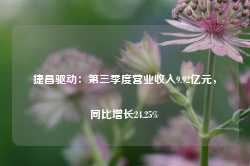 捷昌驱动：第三季度营业收入9.92亿元，同比增长24.25%-第1张图片-旅游攻略网