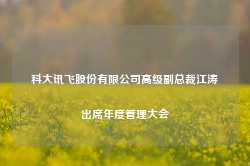 科大讯飞股份有限公司高级副总裁江涛出席年度管理大会-第1张图片-旅游攻略网