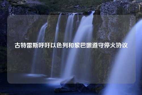 古特雷斯呼吁以色列和黎巴嫩遵守停火协议